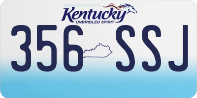 KY license plate 356SSJ
