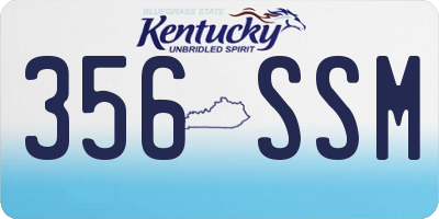 KY license plate 356SSM