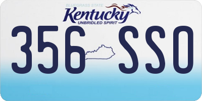 KY license plate 356SSO