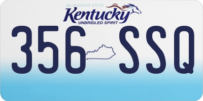 KY license plate 356SSQ