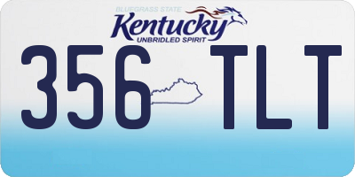 KY license plate 356TLT