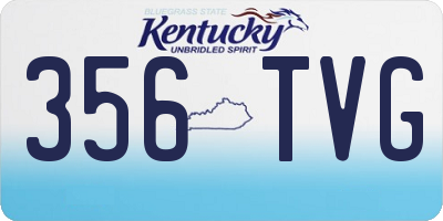 KY license plate 356TVG