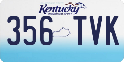 KY license plate 356TVK