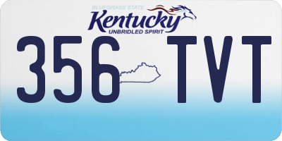 KY license plate 356TVT