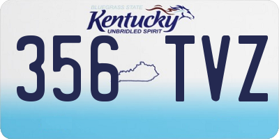 KY license plate 356TVZ