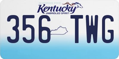 KY license plate 356TWG