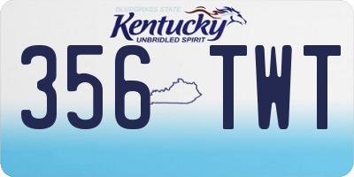 KY license plate 356TWT