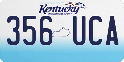 KY license plate 356UCA
