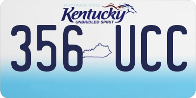 KY license plate 356UCC