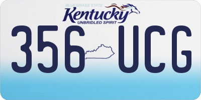 KY license plate 356UCG
