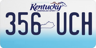 KY license plate 356UCH