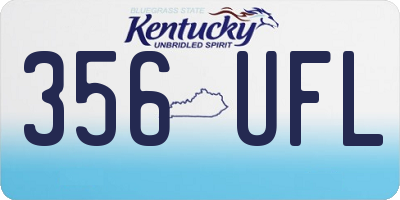 KY license plate 356UFL