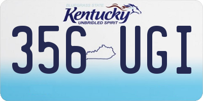 KY license plate 356UGI