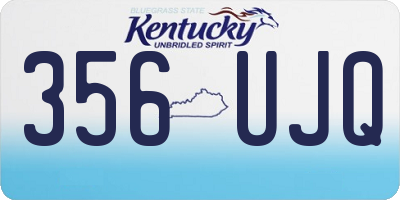KY license plate 356UJQ