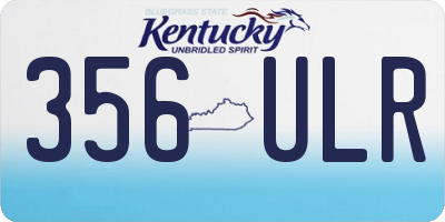 KY license plate 356ULR
