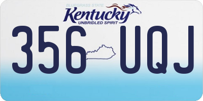KY license plate 356UQJ