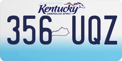 KY license plate 356UQZ