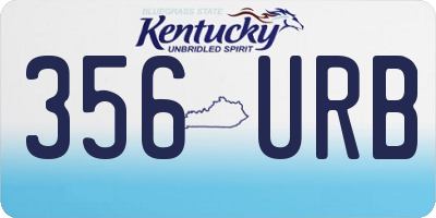 KY license plate 356URB