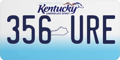 KY license plate 356URE