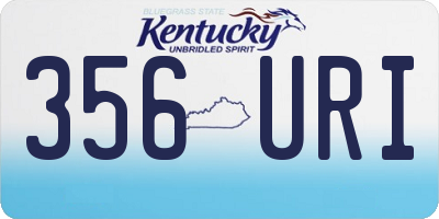 KY license plate 356URI