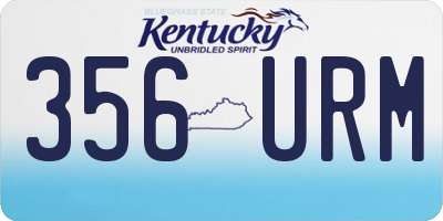 KY license plate 356URM