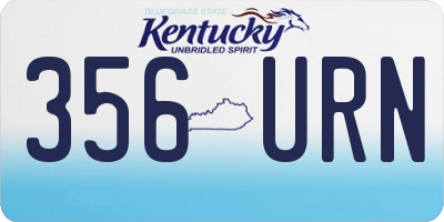 KY license plate 356URN