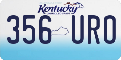 KY license plate 356URO
