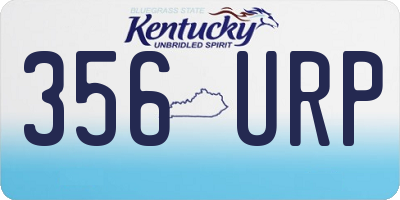 KY license plate 356URP