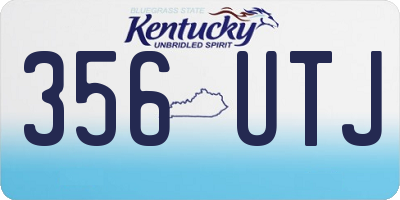 KY license plate 356UTJ