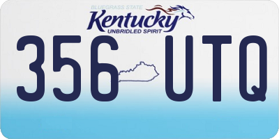KY license plate 356UTQ
