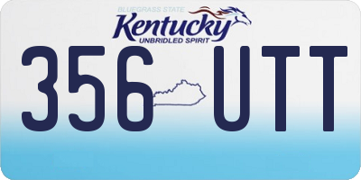 KY license plate 356UTT