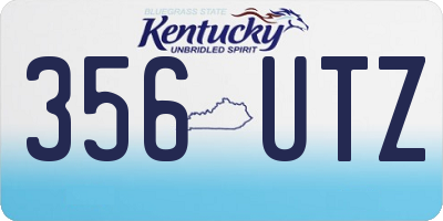 KY license plate 356UTZ