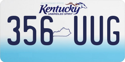 KY license plate 356UUG
