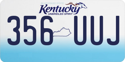 KY license plate 356UUJ
