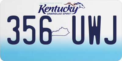 KY license plate 356UWJ