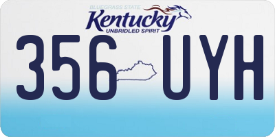 KY license plate 356UYH