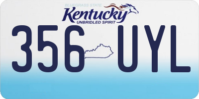 KY license plate 356UYL