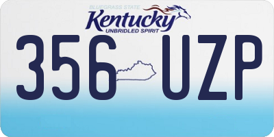 KY license plate 356UZP