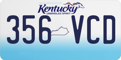 KY license plate 356VCD