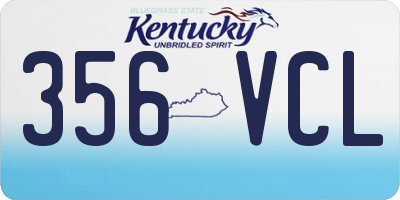 KY license plate 356VCL