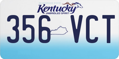 KY license plate 356VCT