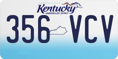 KY license plate 356VCV