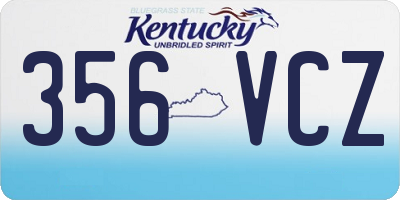 KY license plate 356VCZ