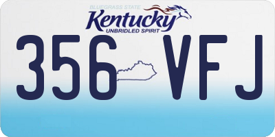 KY license plate 356VFJ
