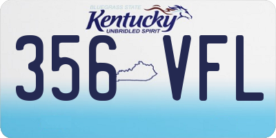 KY license plate 356VFL