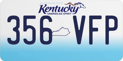 KY license plate 356VFP
