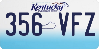 KY license plate 356VFZ