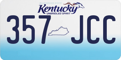 KY license plate 357JCC