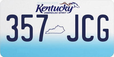 KY license plate 357JCG