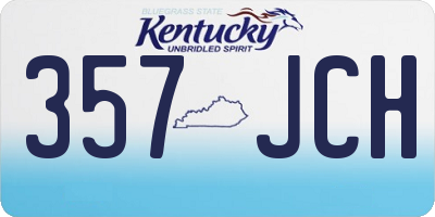 KY license plate 357JCH